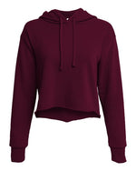Women's Laguna Sueded Raw Edge Crop Hoodie