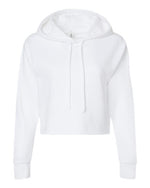 Women's Laguna Sueded Raw Edge Crop Hoodie