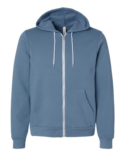 Unisex Sponge Fleece Full-Zip Hoodie Sweatshirt