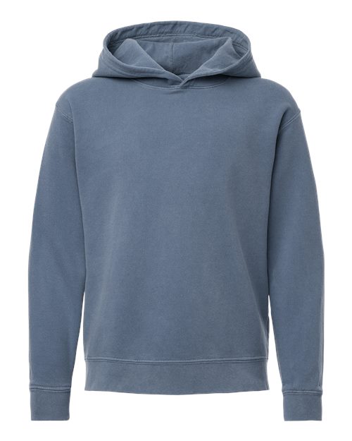 Youth Garment-Dyed Lightweight Fleece Hooded Sweatshirt