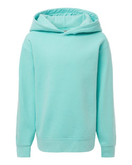 Youth Garment-Dyed Lightweight Fleece Hooded Sweatshirt