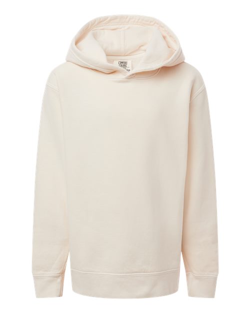Youth Garment-Dyed Lightweight Fleece Hooded Sweatshirt