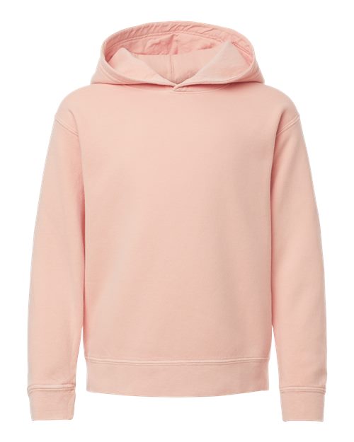 Youth Garment-Dyed Lightweight Fleece Hooded Sweatshirt