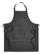 Jeans Stitch Denim Bib Apron with Pockets