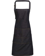 Jeans Stitch Denim Bib Apron