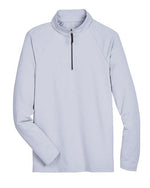 CrownLux Performance® Clubhouse Micro-Stripe Quarter-Zip Pullover