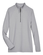 Women's CrownLux Performance® Clubhouse Micro-Stripe Quarter-Zip Pullover