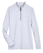 Women's CrownLux Performance® Clubhouse Micro-Stripe Quarter-Zip Pullover