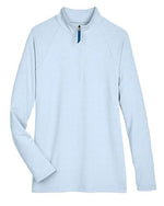 Women's CrownLux Performance® Clubhouse Micro-Stripe Quarter-Zip Pullover