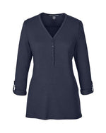 Women's Perfect Fit™ Y-Placket Convertible Sleeve Knit Top