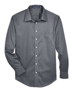 Men's Crown Collection® Solid Stretch Twill Woven Dress Shirt