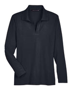 Women's CrownLux Performance® Plaited Long Sleeve Polo