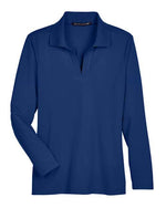 Women's CrownLux Performance® Plaited Long Sleeve Polo