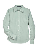 Women's Crown Collection® Banker Stripe Woven Dress Shirt