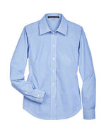 Women's Crown Collection® Banker Stripe Woven Dress Shirt