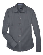 Women's Crown Collection® Solid Stretch Twill Woven Dress Shirt