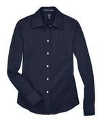 Women's Crown Collection® Solid Stretch Twill Woven Dress Shirt