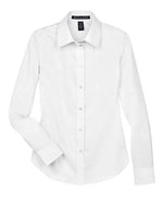 Women's Crown Collection® Solid Stretch Twill Woven Dress Shirt