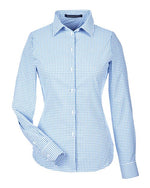 Women's CrownLux Performance® Micro Windowpane Woven Dress Shirt