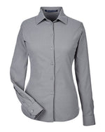 Women's CrownLux Performance® Tonal Mini Check Woven Dress Shirt