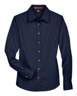 Women's Easy Blend™ Long Sleeve Twill Dress Shirt with Stain-Release