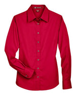 Women's Easy Blend™ Long Sleeve Twill Dress Shirt with Stain-Release