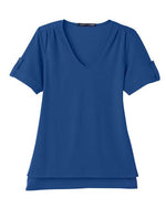 Women's CrownLux Performance® Plaited Rolled Sleeve Shirt