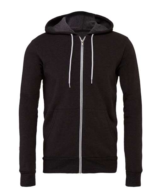 Unisex Sponge Fleece Full-Zip Hoodie Sweatshirt