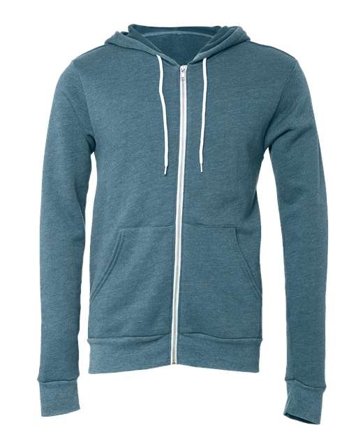 Unisex Sponge Fleece Full-Zip Hoodie Sweatshirt