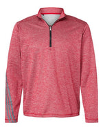 Men's Brushed Terry Heathered Quarter-Zip Pullover