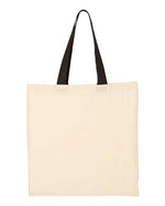 Economical Tote with Contrast-Color Handles