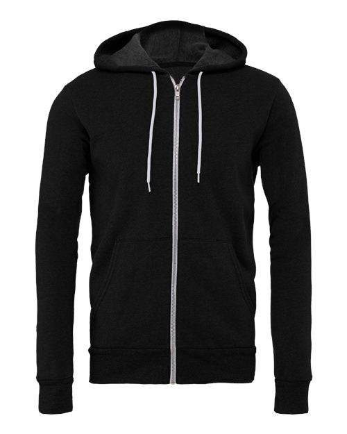 Unisex Sponge Fleece Full-Zip Hoodie Sweatshirt