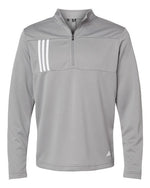 Men's 3-Stripes Double Knit Quarter-Zip Pullover