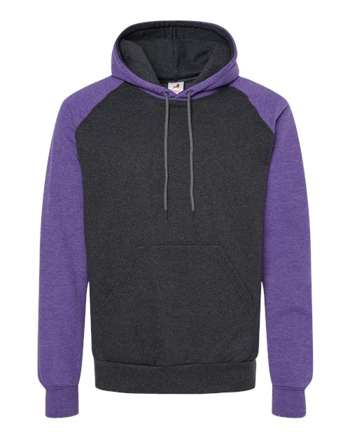 Fleece Raglan Hooded Sweatshirt
