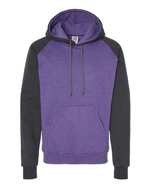 Fleece Raglan Hooded Sweatshirt