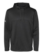 Textured Mixed Media Hooded Sweatshirt