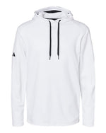 Textured Mixed Media Hooded Sweatshirt