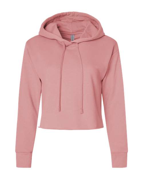 Women's Laguna Sueded Raw Edge Crop Hoodie