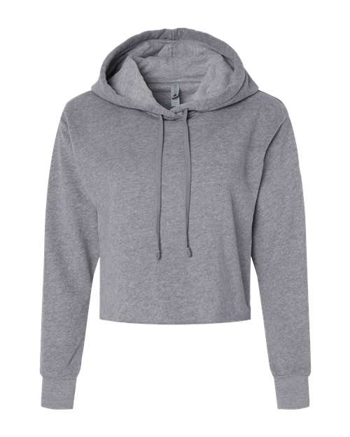 Women's Laguna Sueded Raw Edge Crop Hoodie