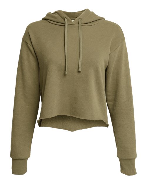 Women's Laguna Sueded Raw Edge Crop Hoodie