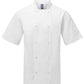 Unisex Ten Studded Front Chef Short Sleeve Coat
