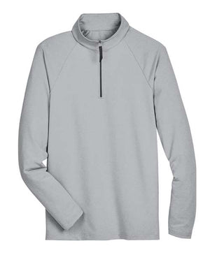 CrownLux Performance® Clubhouse Micro-Stripe Quarter-Zip Pullover