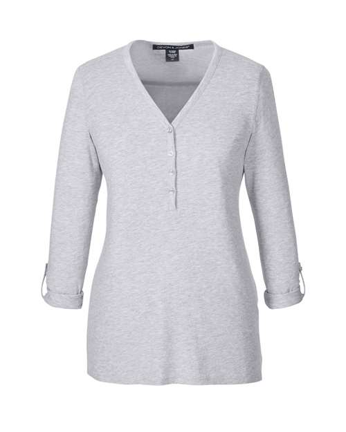 Women's Perfect Fit™ Y-Placket Convertible Sleeve Knit Top