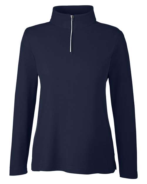 Women's Fusion ChromaSoft™ Pique Quarter-Zip Pullover