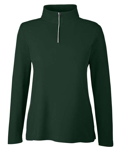 Women's Fusion ChromaSoft™ Pique Quarter-Zip Pullover