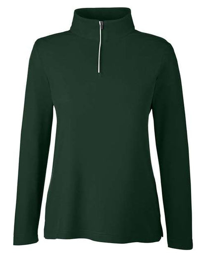 Women's Fusion ChromaSoft™ Pique Quarter-Zip Pullover