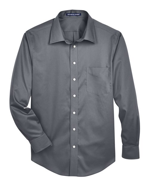 Men's Crown Collection® Solid Stretch Twill Woven Dress Shirt