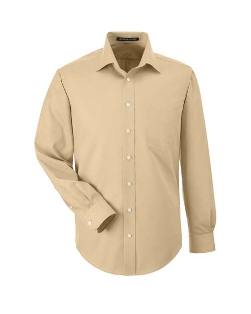 Crown Collection® Solid Stretch Twill Woven Dress Shirt