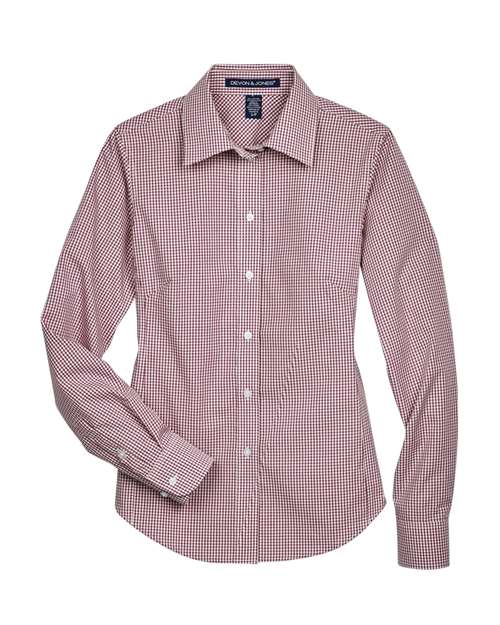 Women's Crown Collection® Gingham Check Woven Dress Shirt