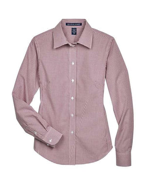 Women's Crown Collection® Gingham Check Woven Dress Shirt